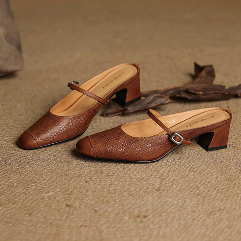 EDESSA GENUINE LEATHER MULE