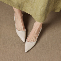 PETRA GENUINE LEATHER KITTEN HEEL