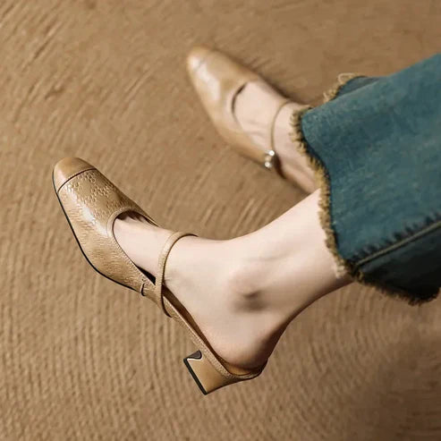 EDESSA GENUINE LEATHER MULE