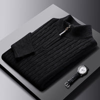 CASTELLANO SOFT-WEAVE ZIP SWEATER