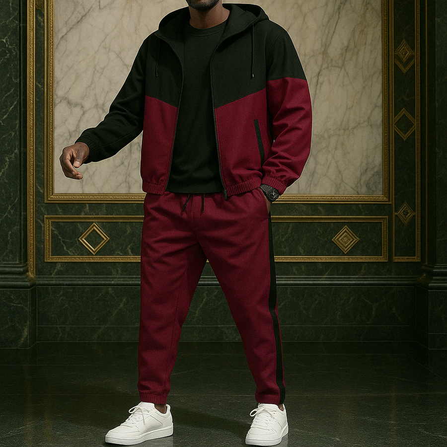GENOA Dual Tone Tracksuit, worn back