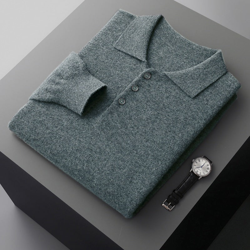 VARELLO WOOL POLO SWEATER