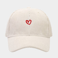 HEARTFELT CORDUROY CAP