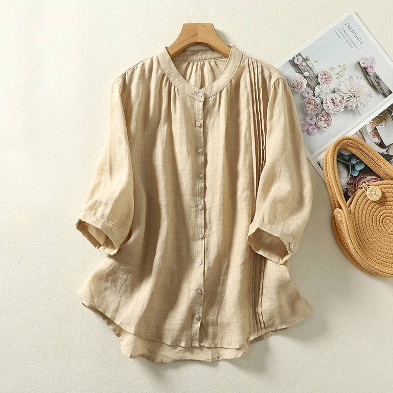 KARA LINEN BLOUSE
