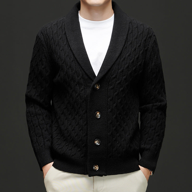 SAMUEL KNIT BUTTON CARDIGAN