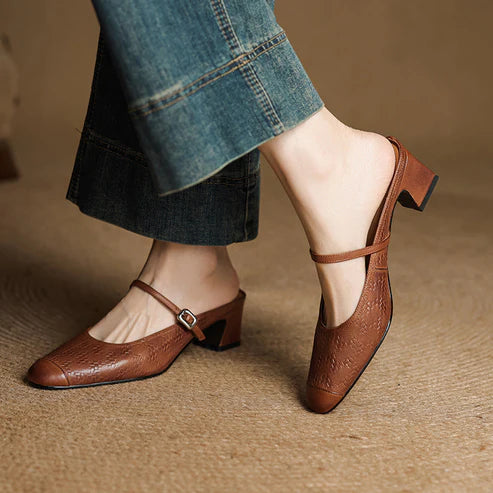 EDESSA GENUINE LEATHER MULE
