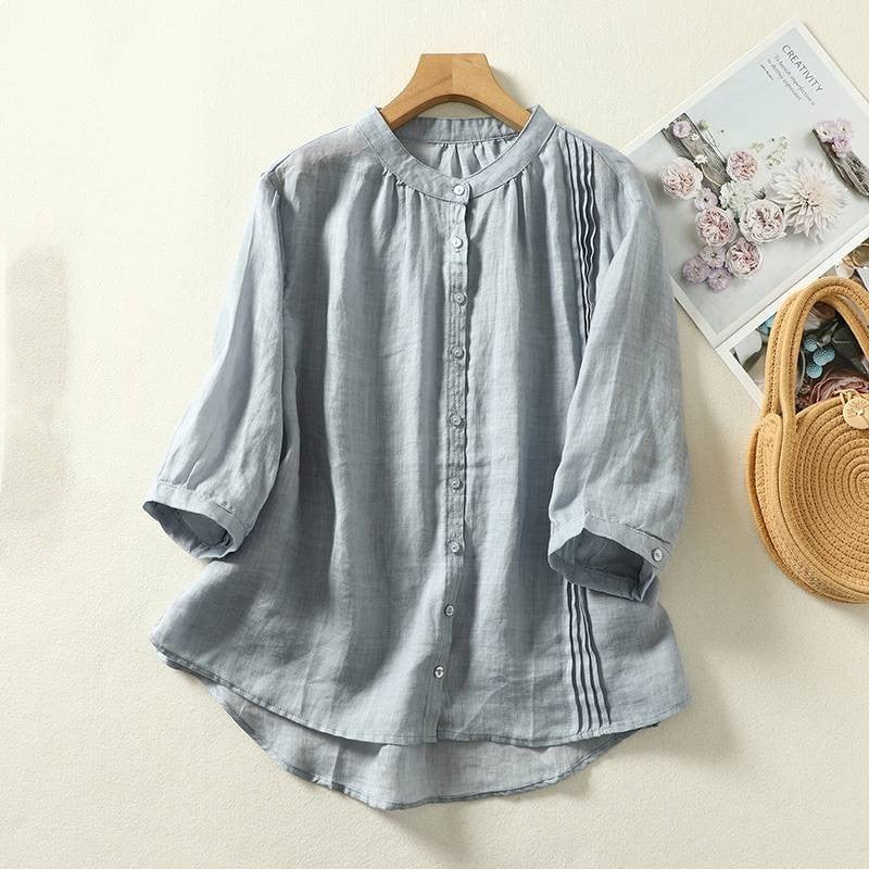 KARA LINEN BLOUSE