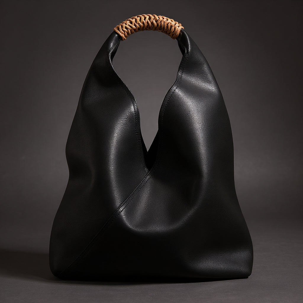 PORTOFINO Top Handle Bag, leather texture detail