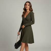 RUTH RIBBED KNIT DRESS