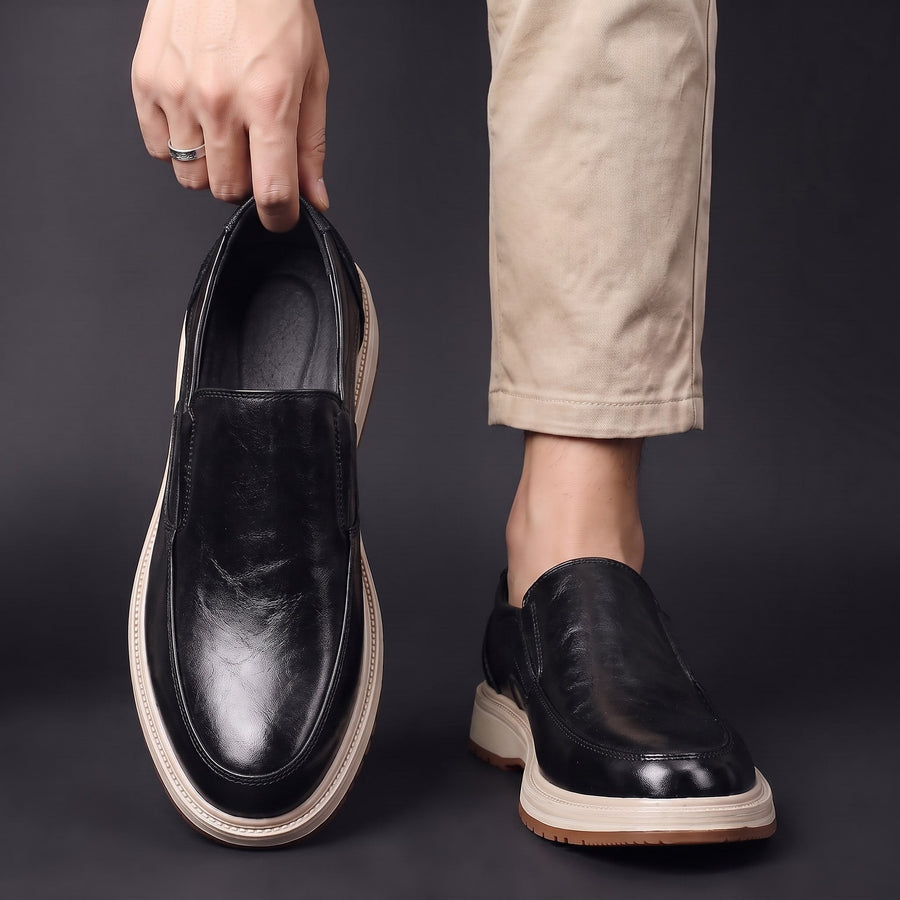Black MILANO LOAFER, angled view