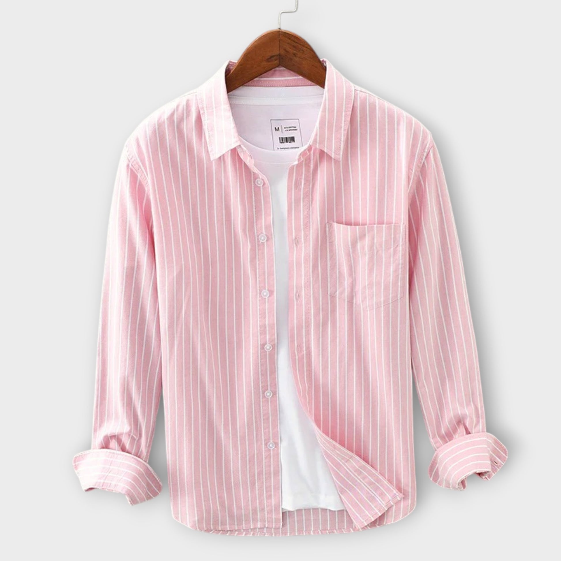 ISAAC COTTON STRIPE SHIRT