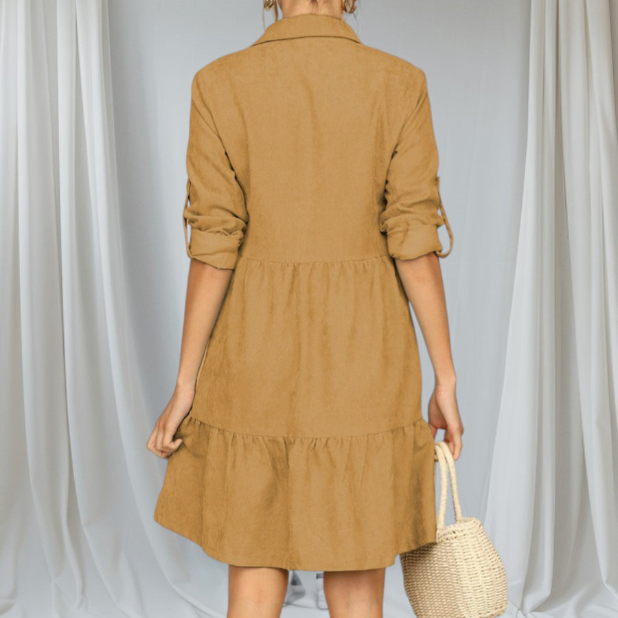 FAWNDRAPE CASUAL SHIRT DRESS