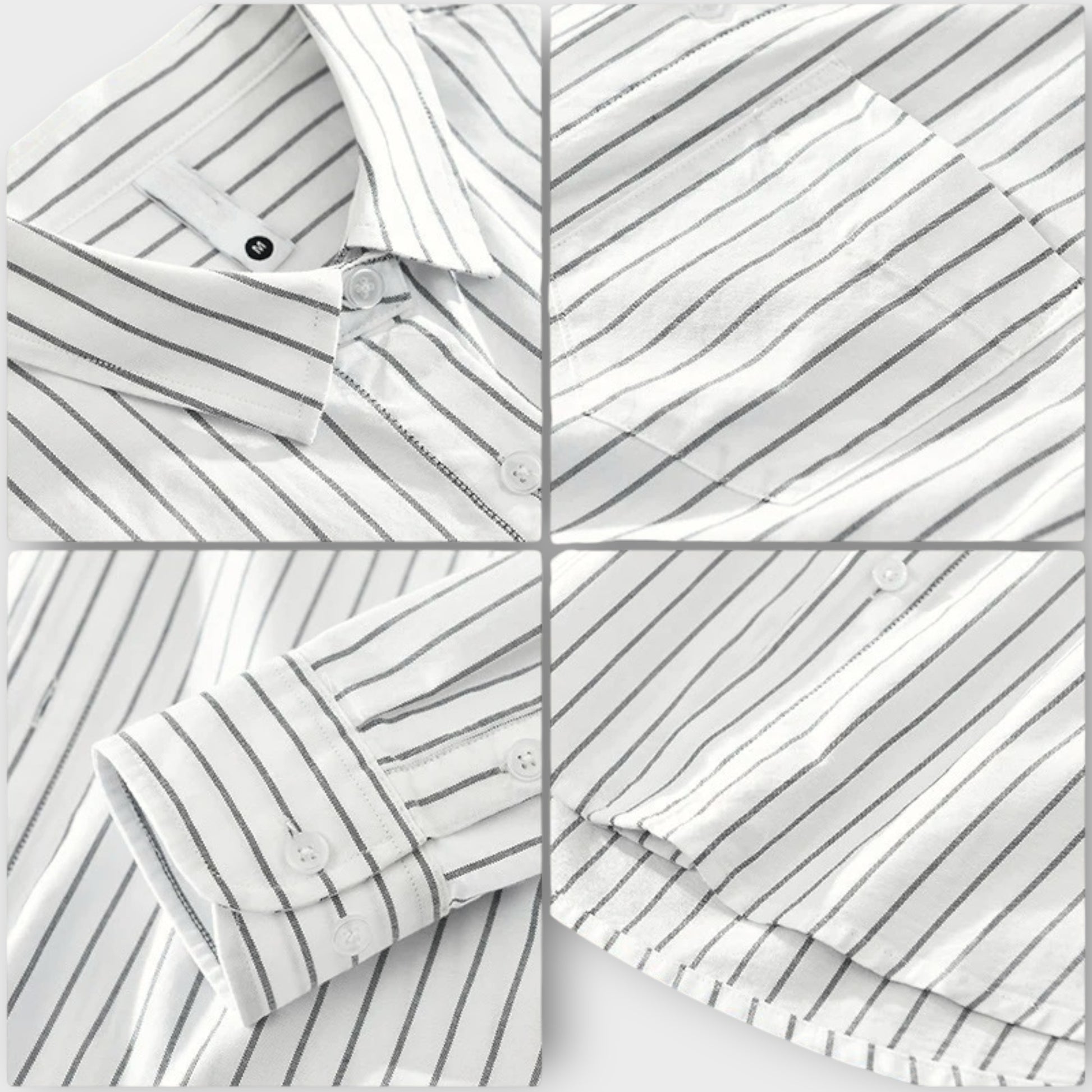 ISAAC COTTON STRIPE SHIRT